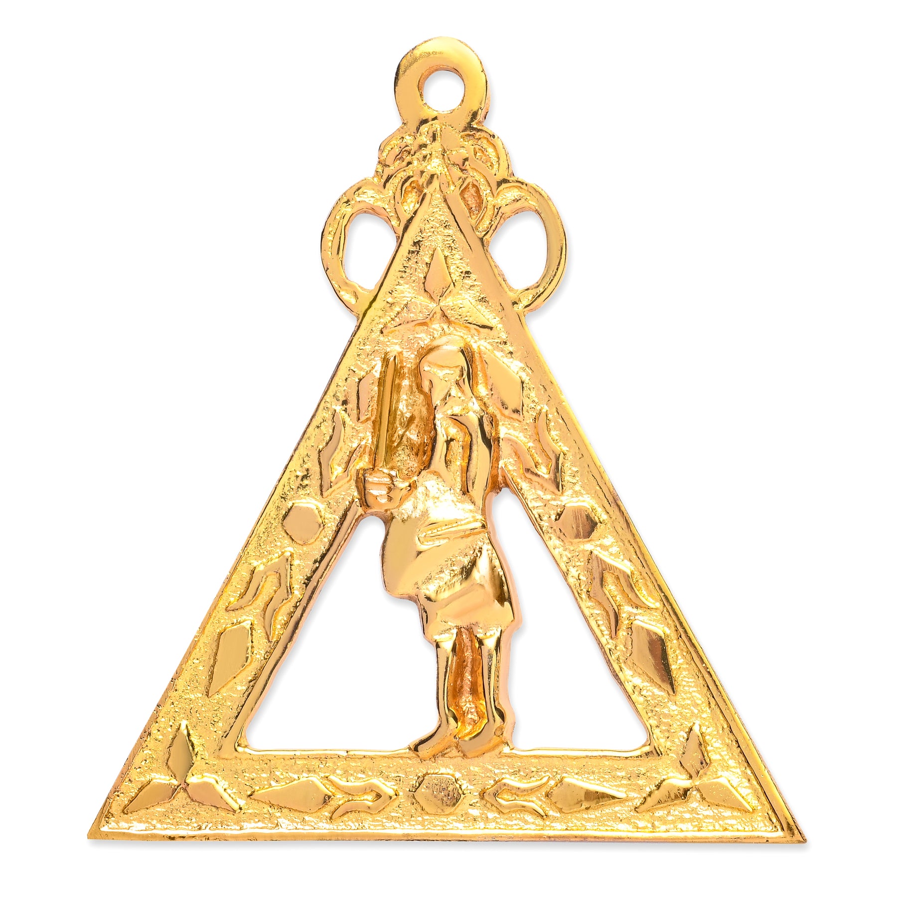Captain Of Host Royal Arch Chapter Officer Collar Jewel - Gold Metal - Bricks Masons