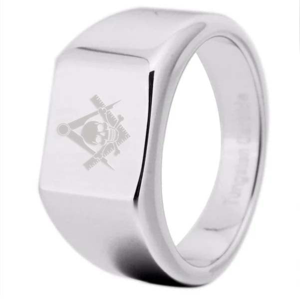 Widows Sons Ring - 12MM Width Silver - Bricks Masons