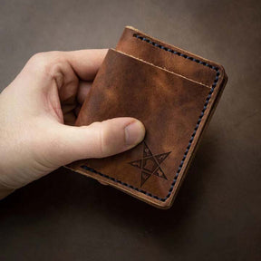 OES Wallet - Handmade Leather - Bricks Masons