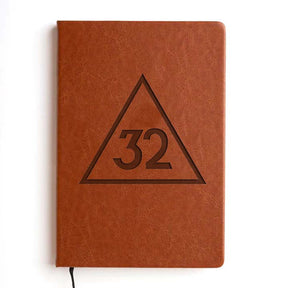 32nd Degree Scottish Rite Journal - Brown Faux Leather - Bricks Masons