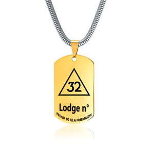 32nd Degree Scottish Rite Necklace - (Various Colors) - Bricks Masons