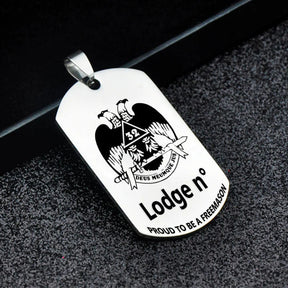 32nd Degree Scottish Rite Necklace - Wings Down Various Colors - Bricks Masons