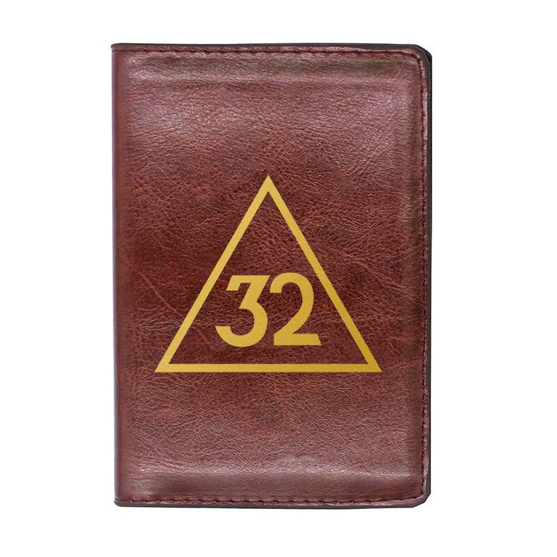 32nd Degree Scottish Rite Wallet - Black & Brown - Bricks Masons