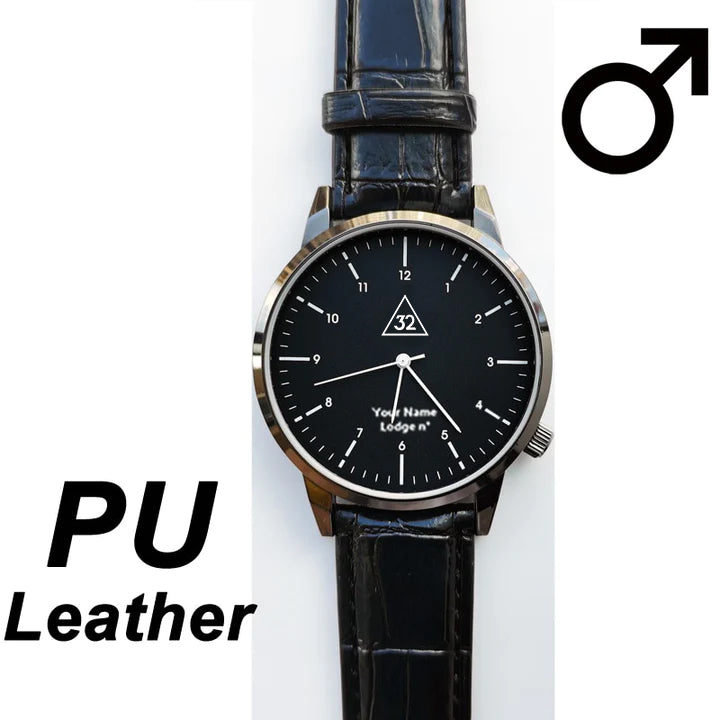 32nd Degree Scottish Rite Wristwatch - Various Colors - Bricks Masons