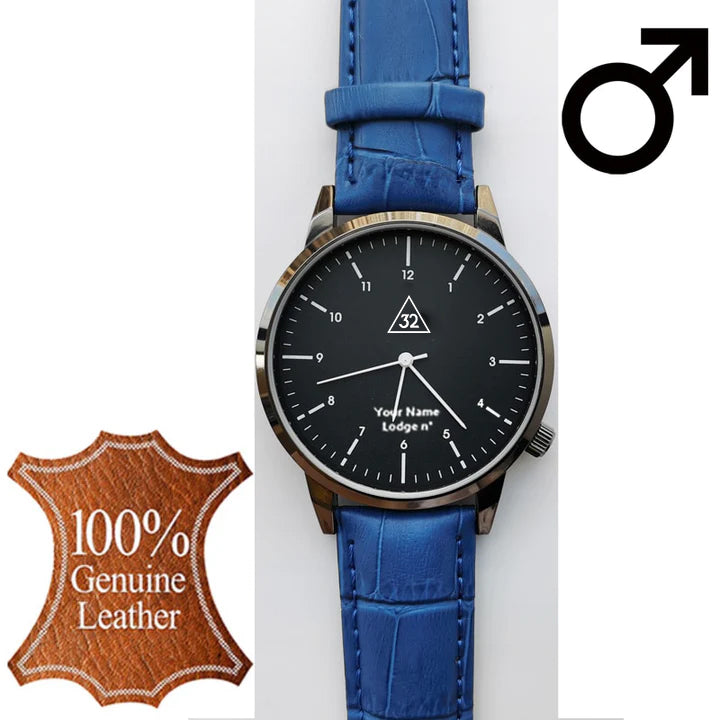 32nd Degree Scottish Rite Wristwatch - Various Colors - Bricks Masons