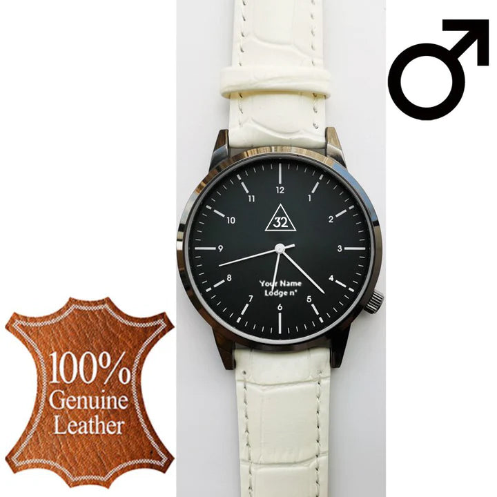 32nd Degree Scottish Rite Wristwatch - Various Colors - Bricks Masons