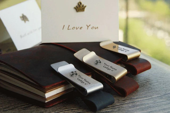 33rd Degree Scottish Rite Pen Holder - Wings Down Leather Brass - Bricks Masons