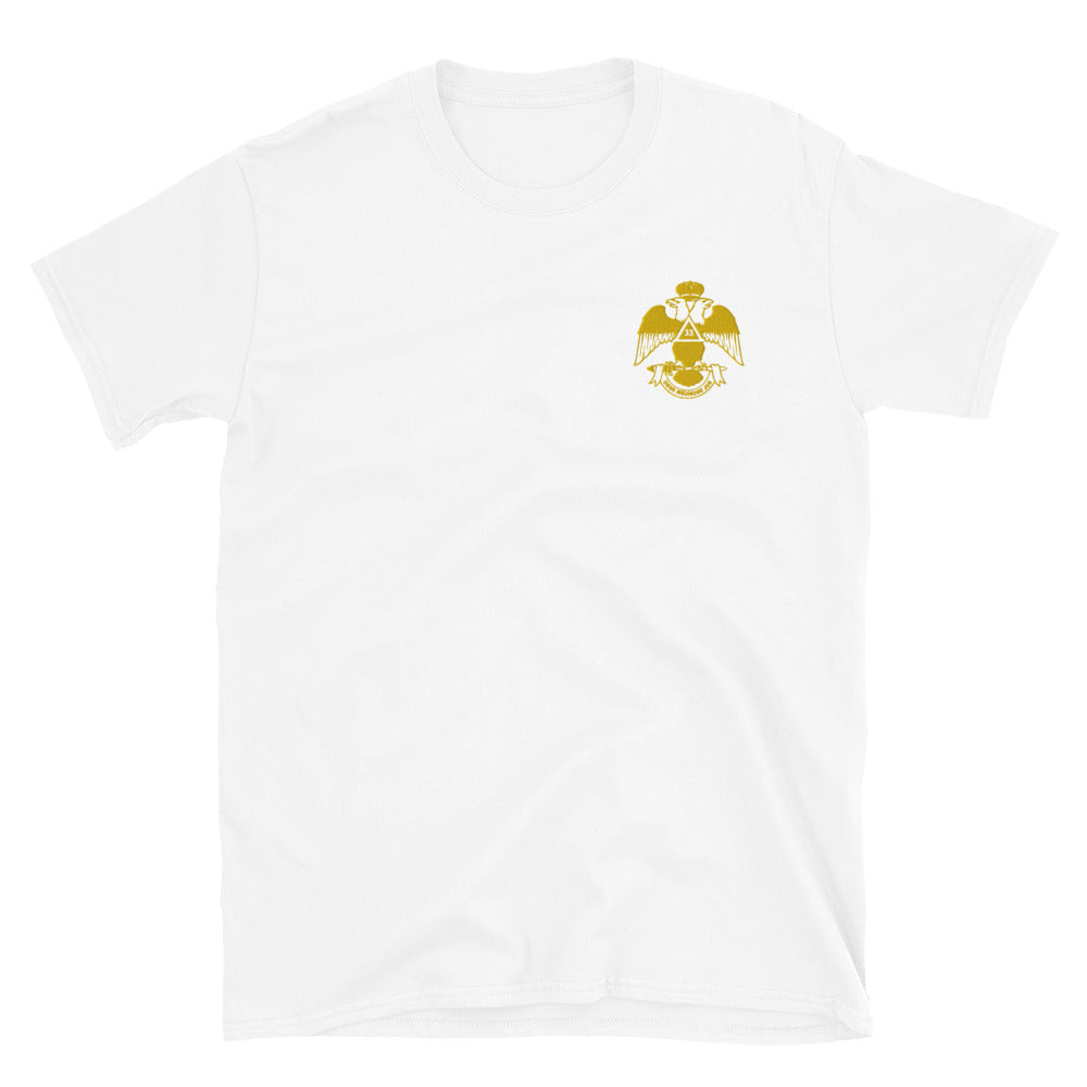 33rd Degree Scottish Rite T-Shirt - Wings Down Various Colors - Bricks Masons