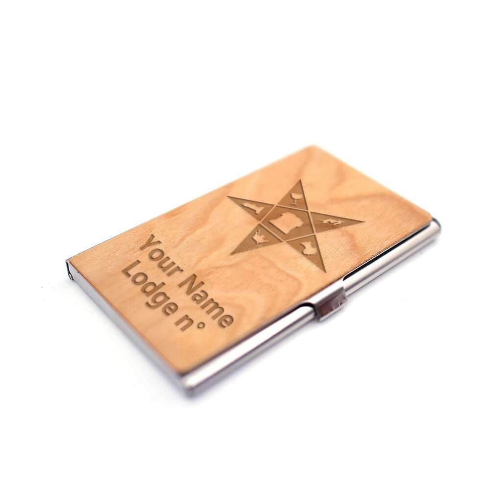 OES Business Card Holder - (RFID Protection) - Bricks Masons