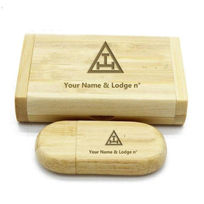 Royal Arch Chapter USB Flash Drives - Various Wood Colors - Bricks Masons