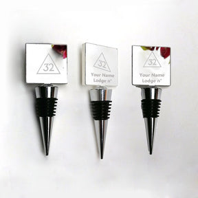 32nd Degree Scottish Rite Bottle Stopper & Saver - Various Shapes - Bricks Masons