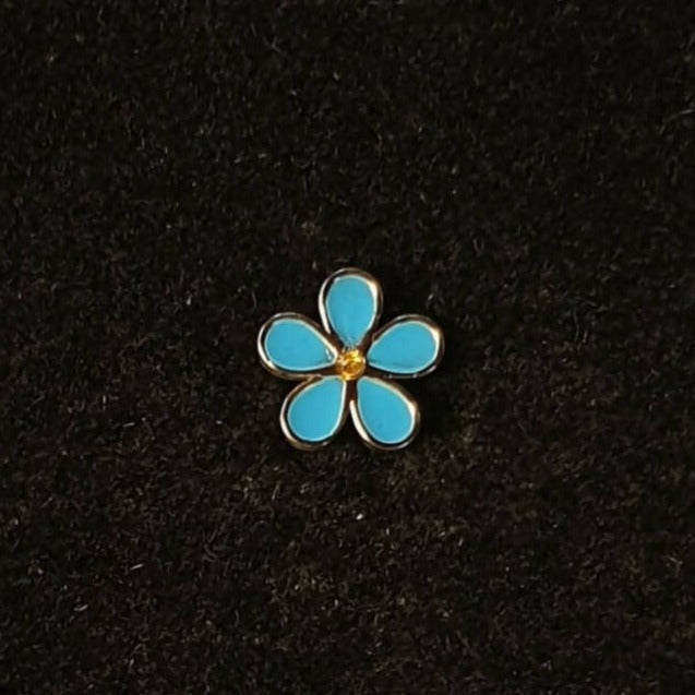 Masonic Lapel Pin - Forget Me Not - Bricks Masons