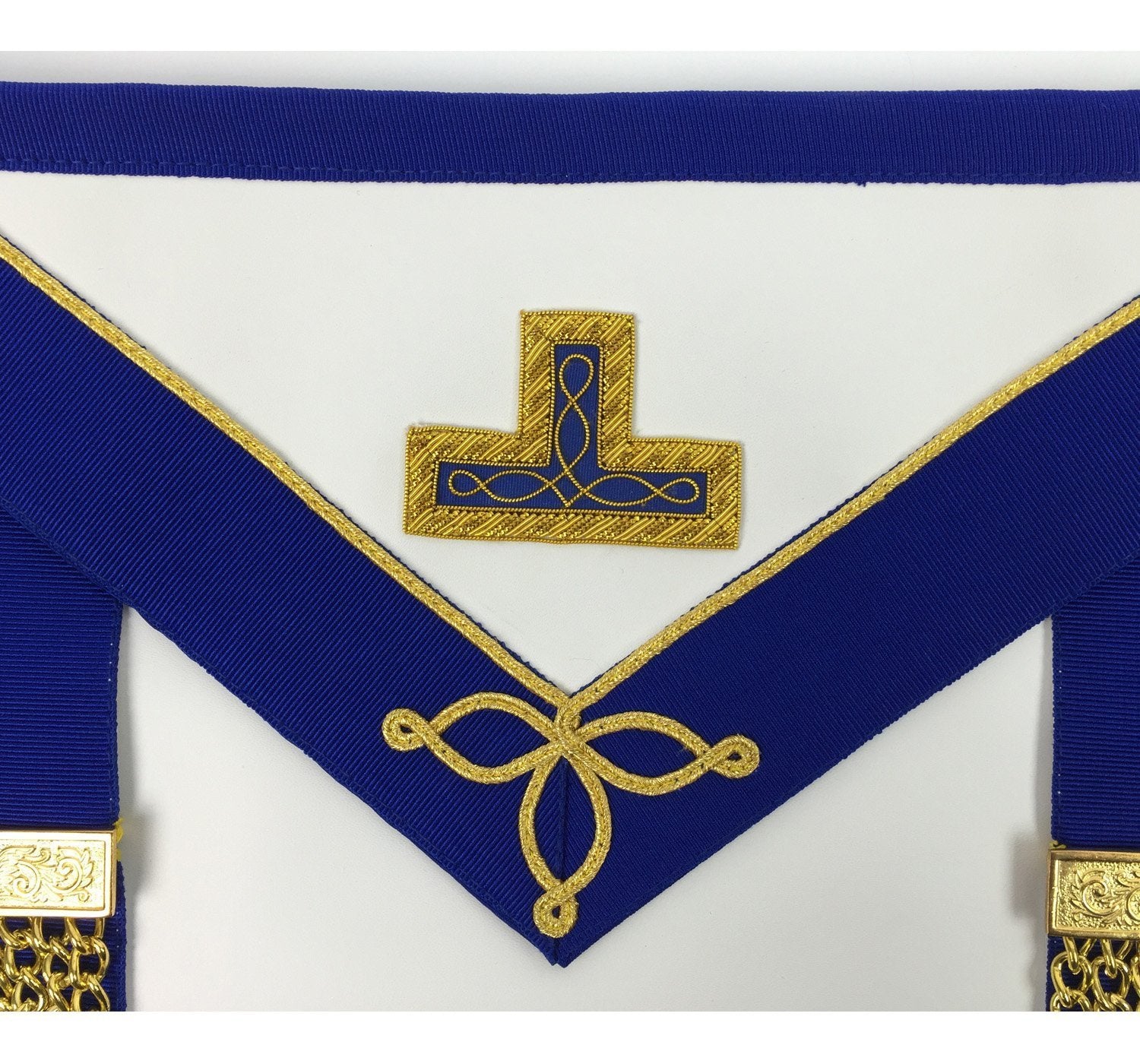 Provincial Officers Craft English Regulation Regalia Set - Apron, Collar, Gloves - Bricks Masons