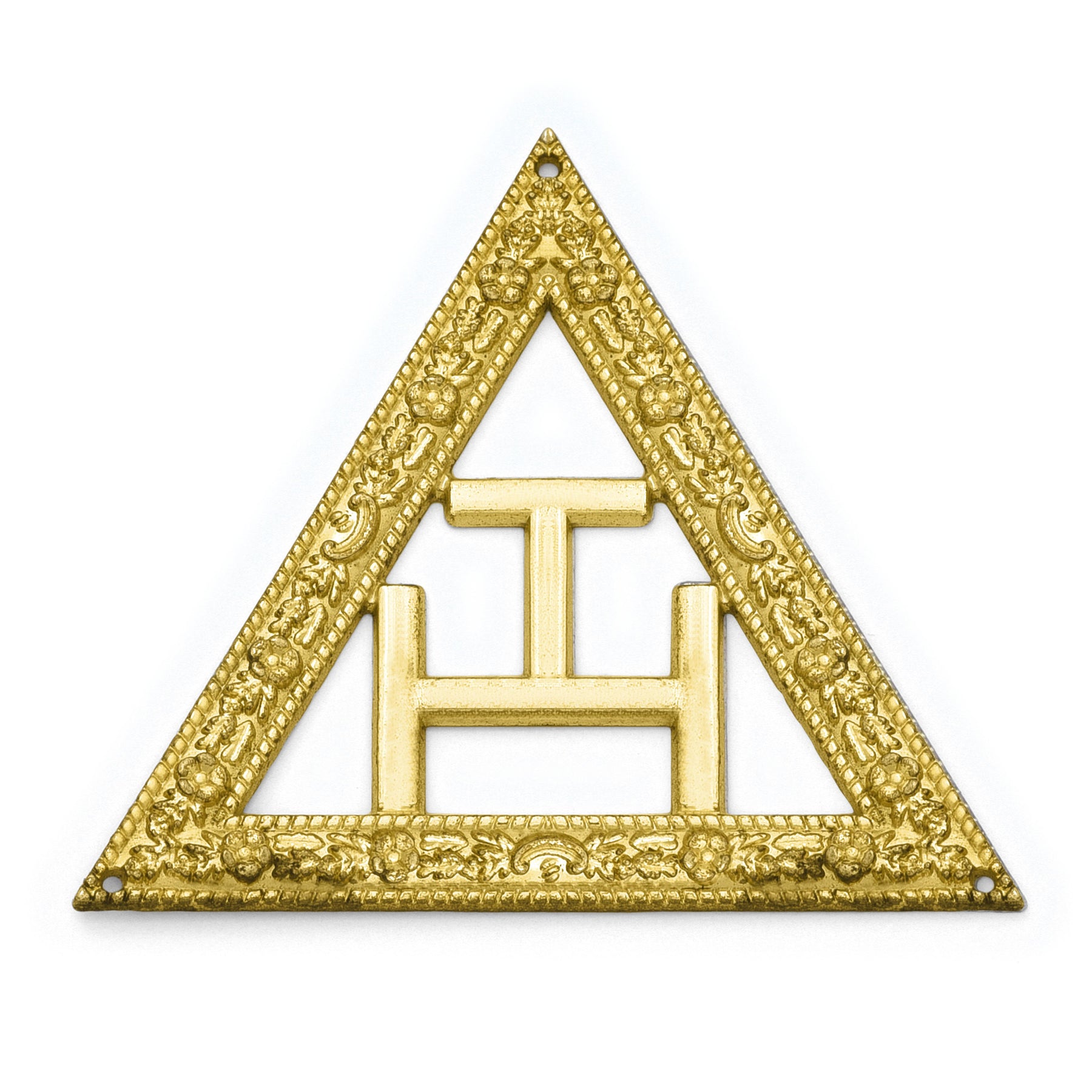 Royal Arch Chapter Collar Jewel - Gold Triple Tau - Bricks Masons