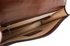 Council Briefcase - Brown Leather - Bricks Masons