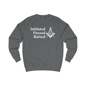 Master Mason Blue Lodge Sweatshirt - Initiated Passed Raised - Bricks Masons