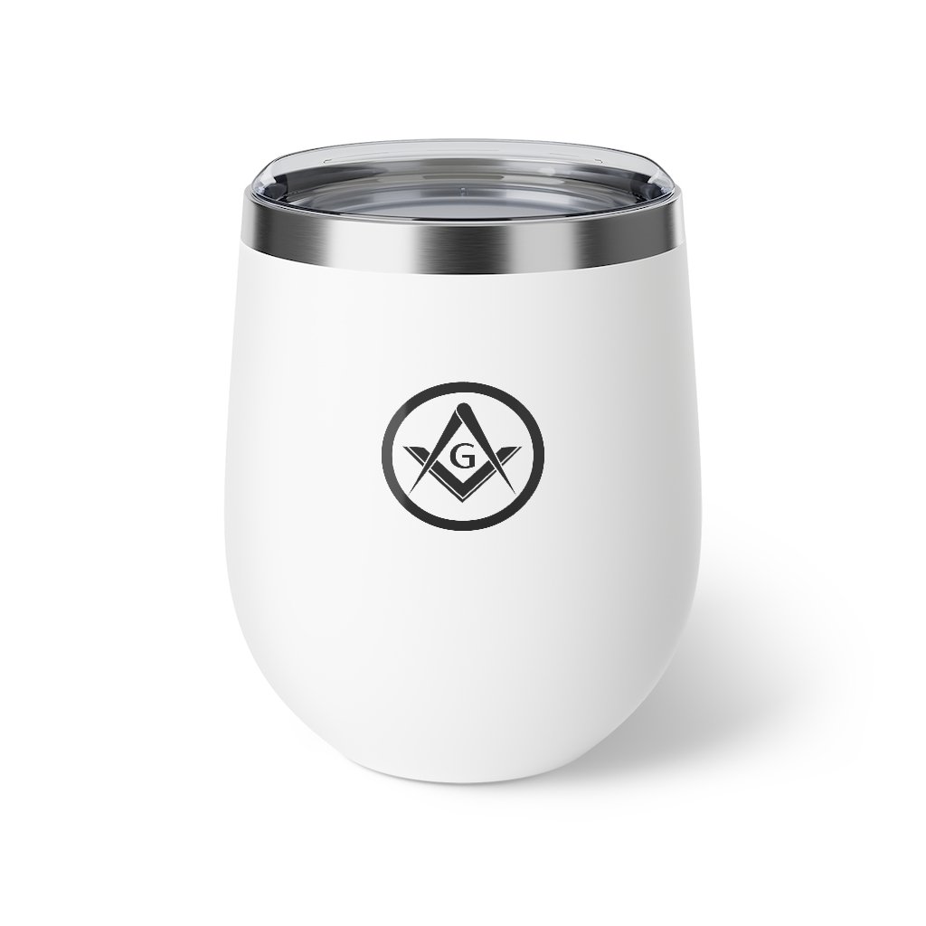 Master Mason Blue Lodge Vacuum Cup - Square & Compass G Various Colors - Bricks Masons