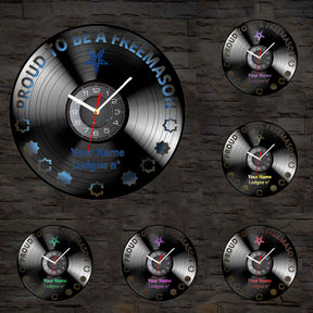 OES Clock - Vinyl Record - Bricks Masons