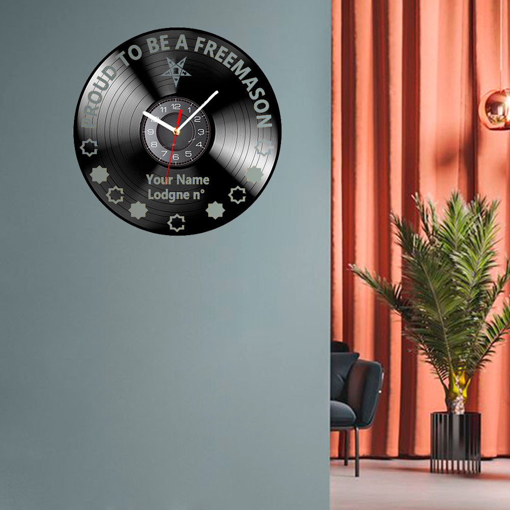 OES Clock - Vinyl Record - Bricks Masons