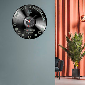 OES Clock - Vinyl Record - Bricks Masons