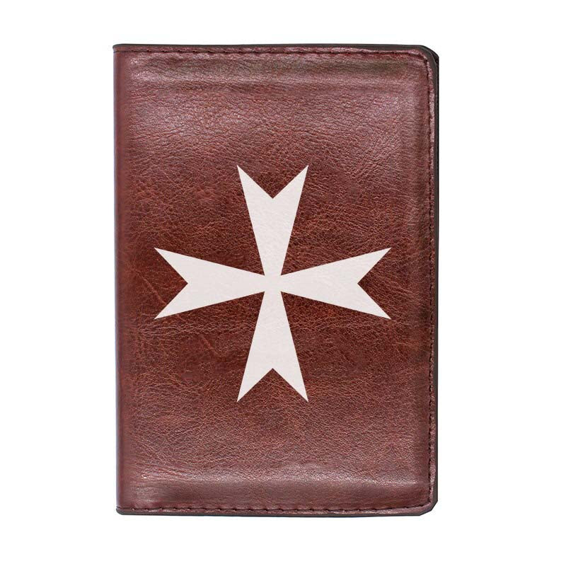 Order Of Malta Commandery Wallet - Black & Brown - Bricks Masons
