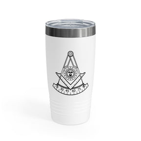 Past Master Blue Lodge California Regulation Ringneck Tumbler - Various Colors 20oz - Bricks Masons