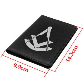 Past Master Blue Lodge Wallet - Black & Brown - Bricks Masons