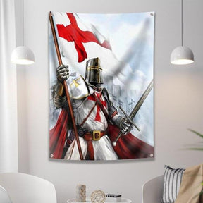 Knights Templar Commandery Flag - Printed - Bricks Masons