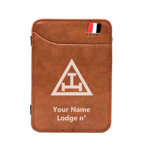 Royal Arch Chapter Wallet - Black & Brown - Bricks Masons