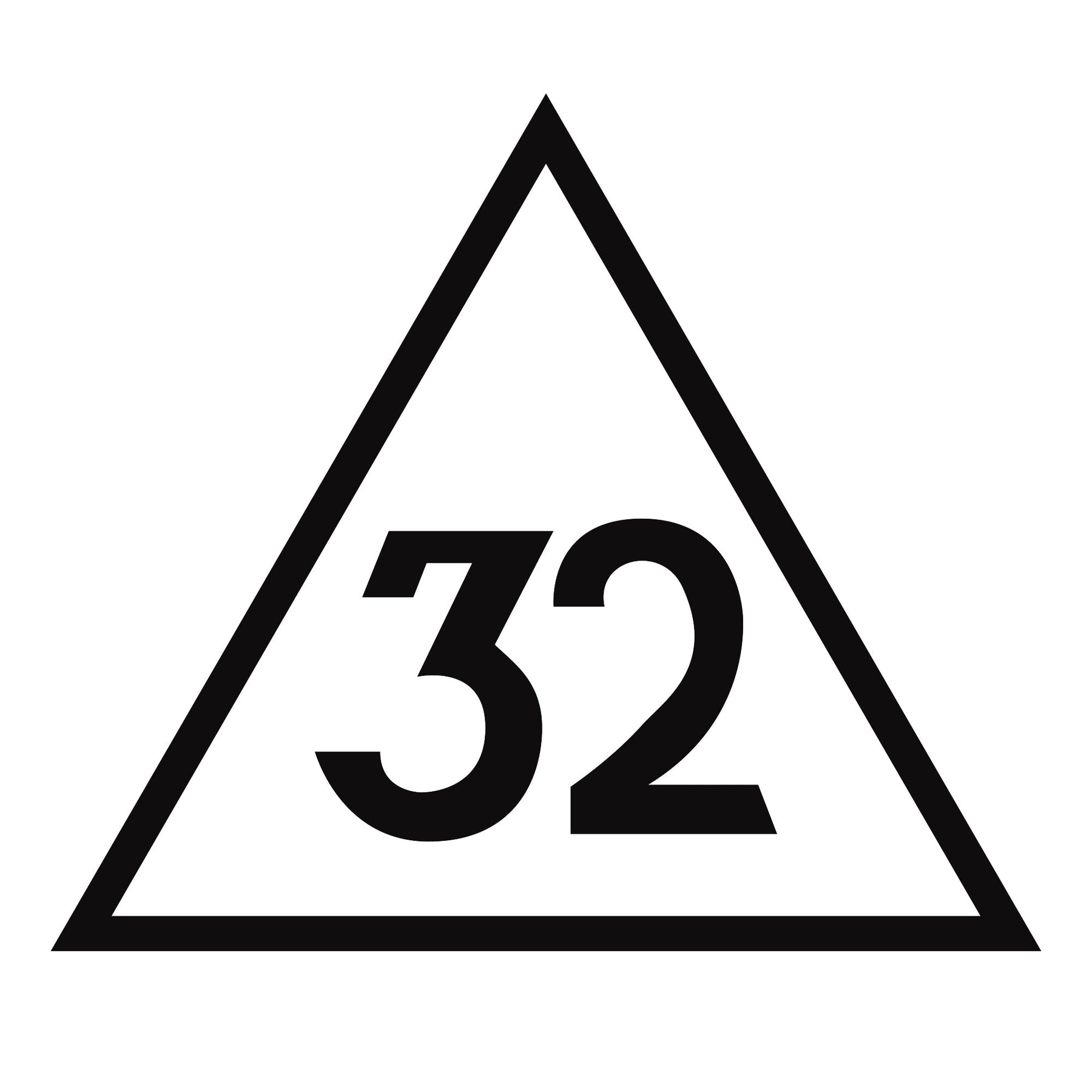32nd Degree Scottish Rite Luggage Tag - Black Leather - Bricks Masons