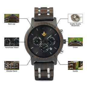 Widows Sons Wristwatch - Various Wood Colors - Bricks Masons